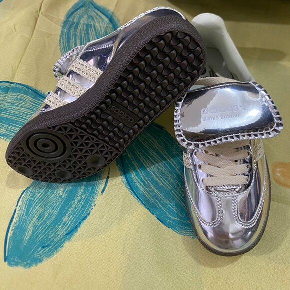 Adidas x Wales Bonner Silver Unisex Sneakers - Picture 2 of 10